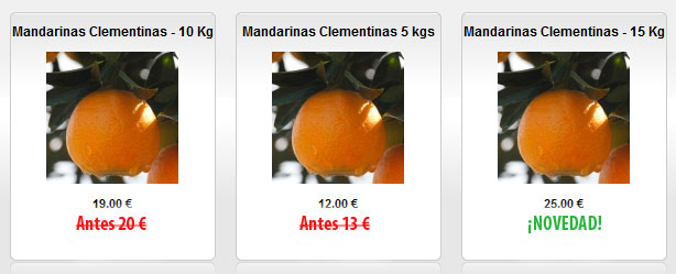 clementinas de comenaranjas