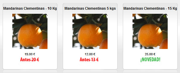 clementinas de comenaranjas