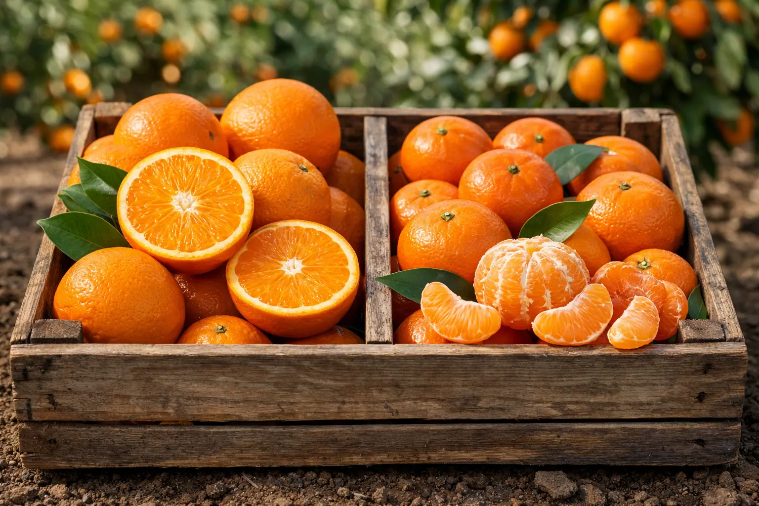 naranjas y mandarinas
